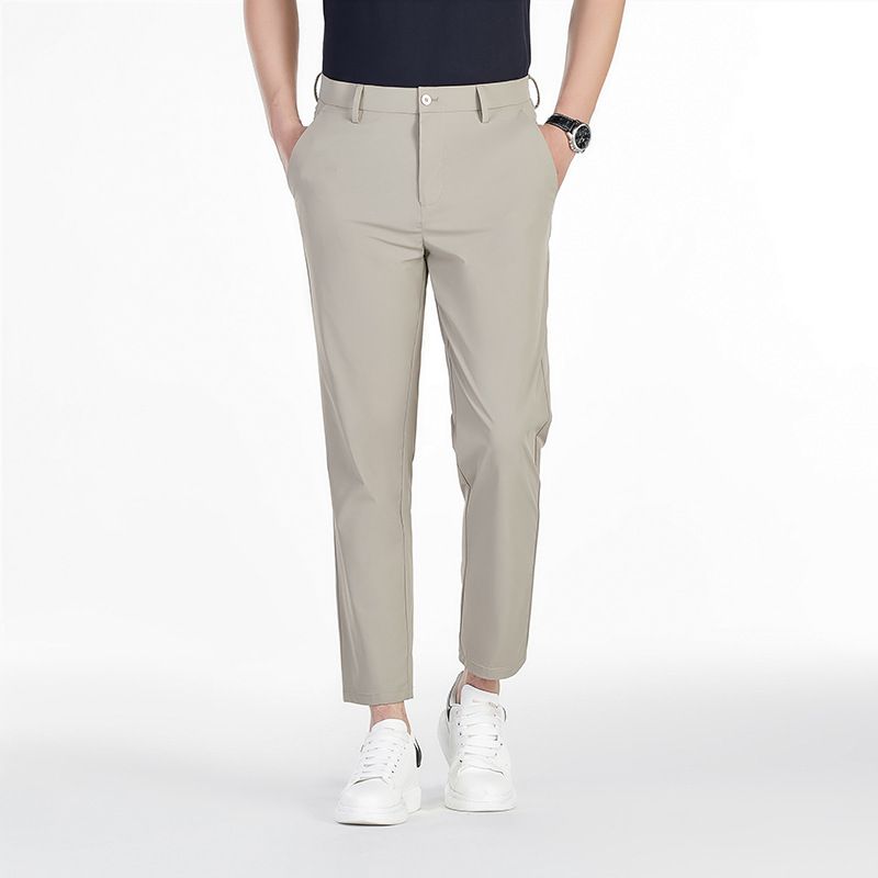 Pant men's summer Korean version of thin Joker loose straight leisure trend Joker Japanese men's pants  Casual