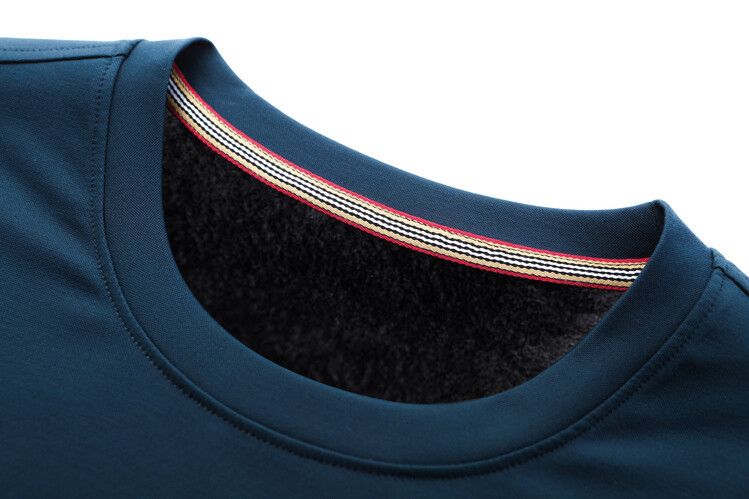 Long sleeved T-shirt men's round neck base shirt fashionable versatile top  T-Shirts