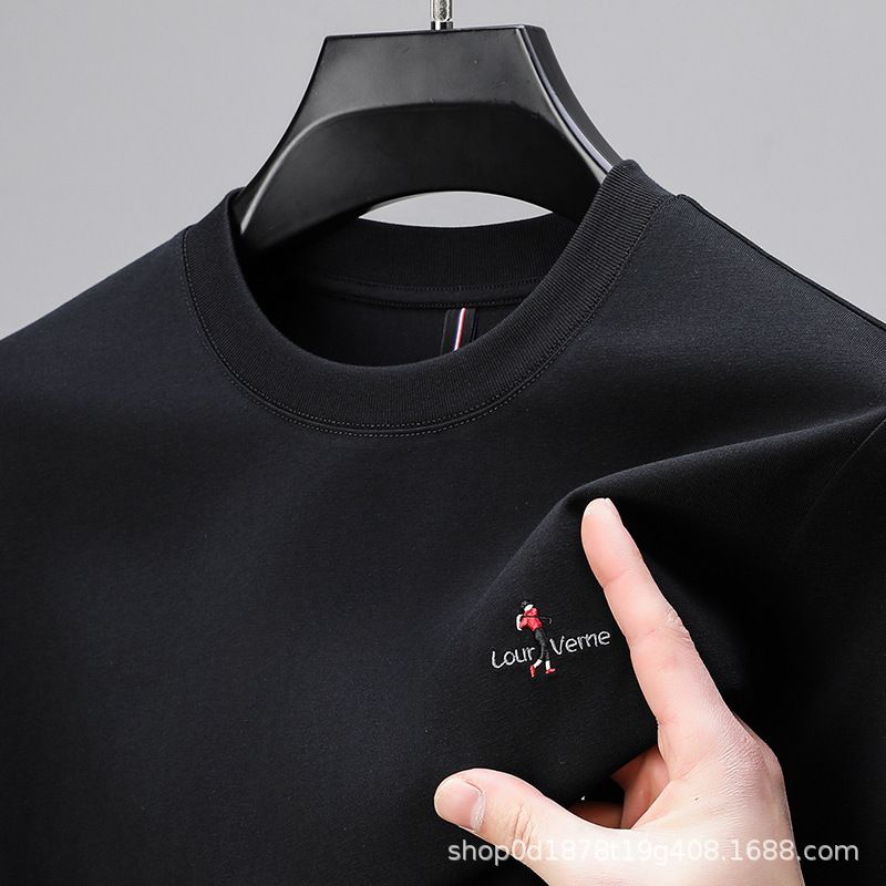 Summer men's short sleeved polo shirt business lapel men's polo shirt men's short sleeved T-shirt