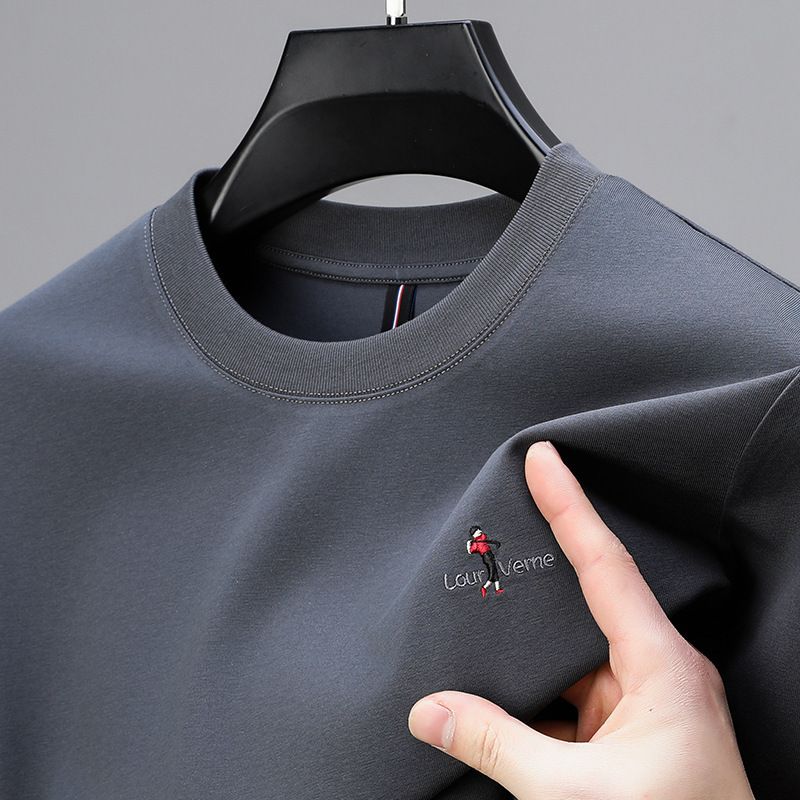 Summer men's short sleeved polo shirt business lapel men's polo shirt men's short sleeved T-shirt