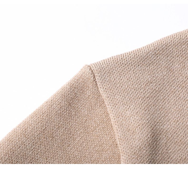 spring new arrival man's casual style long sleeve open chest slim fit stripe cashmere sweater coat