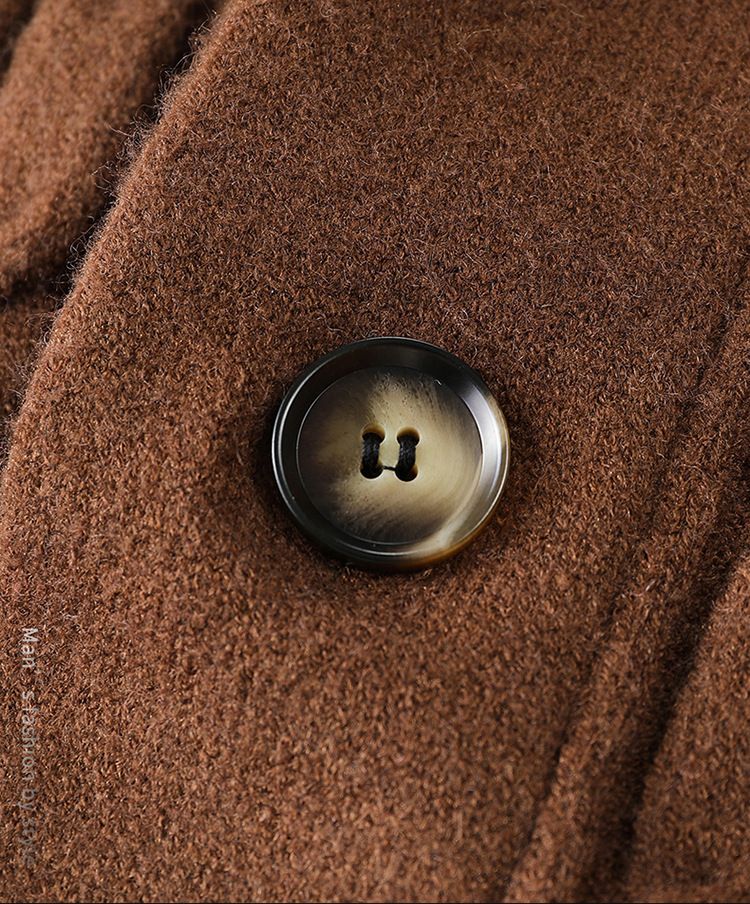 new Men's Cashmere Wool Shawl Neck Cardigan Button Down Cable Knitted wool Sweaters with Pocket Coats
