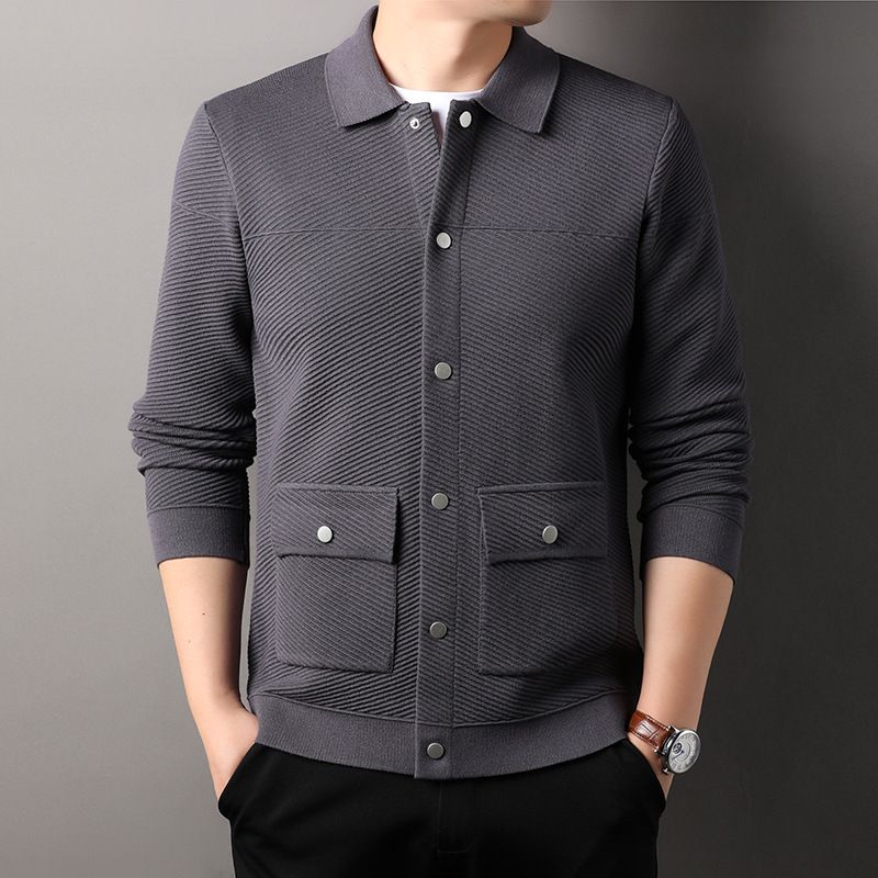 Winter Mens Black Sweaters Long Sleeve Knitted Cardigan Men Autumn Casual Knitwear Oversized Sweater Boys Knitted Top Coats