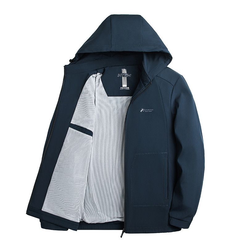 Men's jackets Version Casual Coat Spring Autumn Thin Solid Color Assault Jacket Hood Business Style Canvas fashion man coat