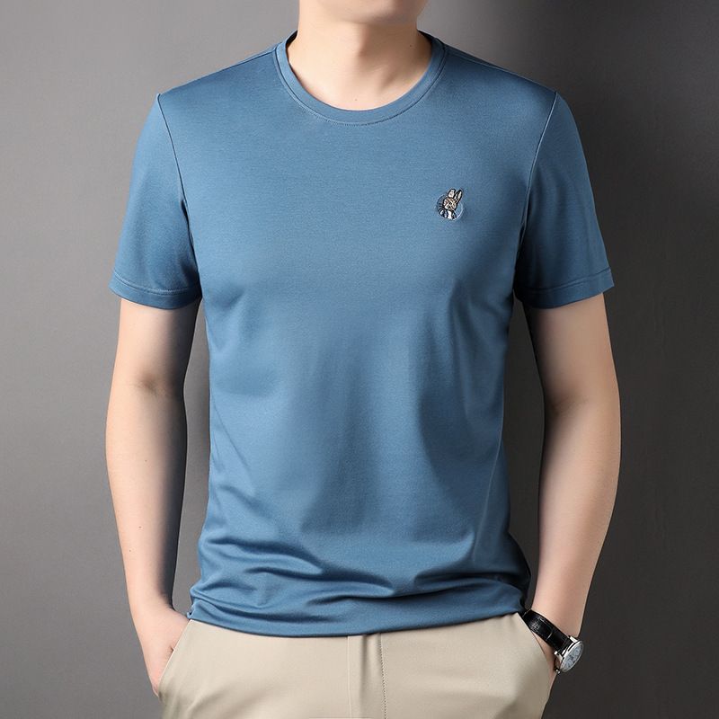 Anti-dirt fabric casual new Summer shirt men's short-sleeved T shirt cotton men T shirt