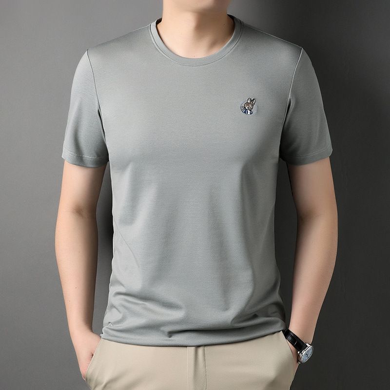 Anti-dirt fabric casual new Summer shirt men's short-sleeved T shirt cotton men T shirt