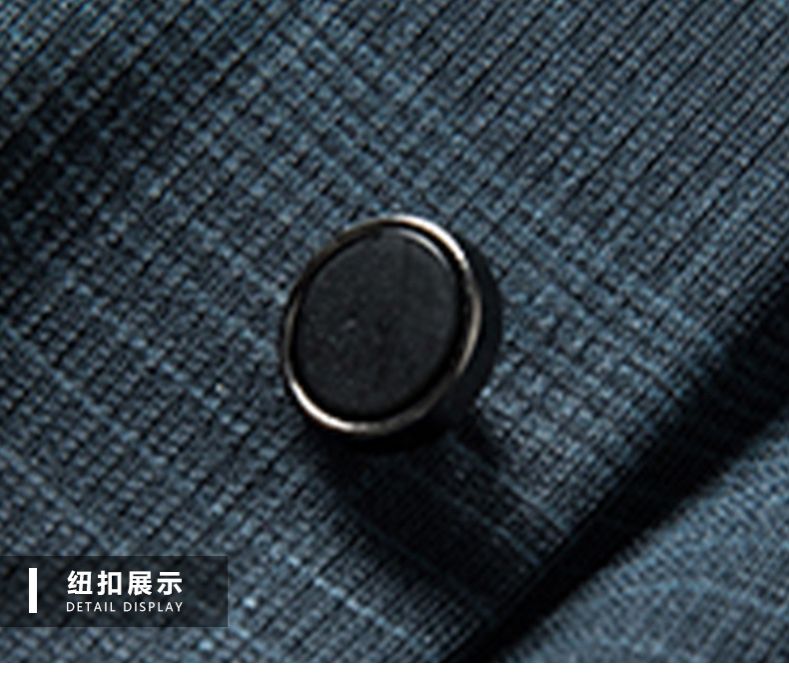 Factory Wholesale Men's Business Shirts Customized Color resort Denim pocket print linen pure color Men's Long Sleeve Shirts