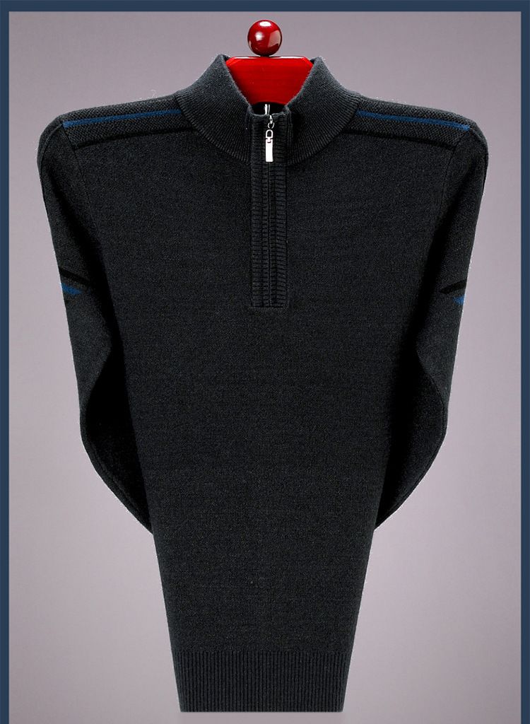 New FALL Sweater Men High Quality Patchwork Pullover Warm Knitted Zipper Jumper Full Sleeve Casual Men Clothing Sweaters
