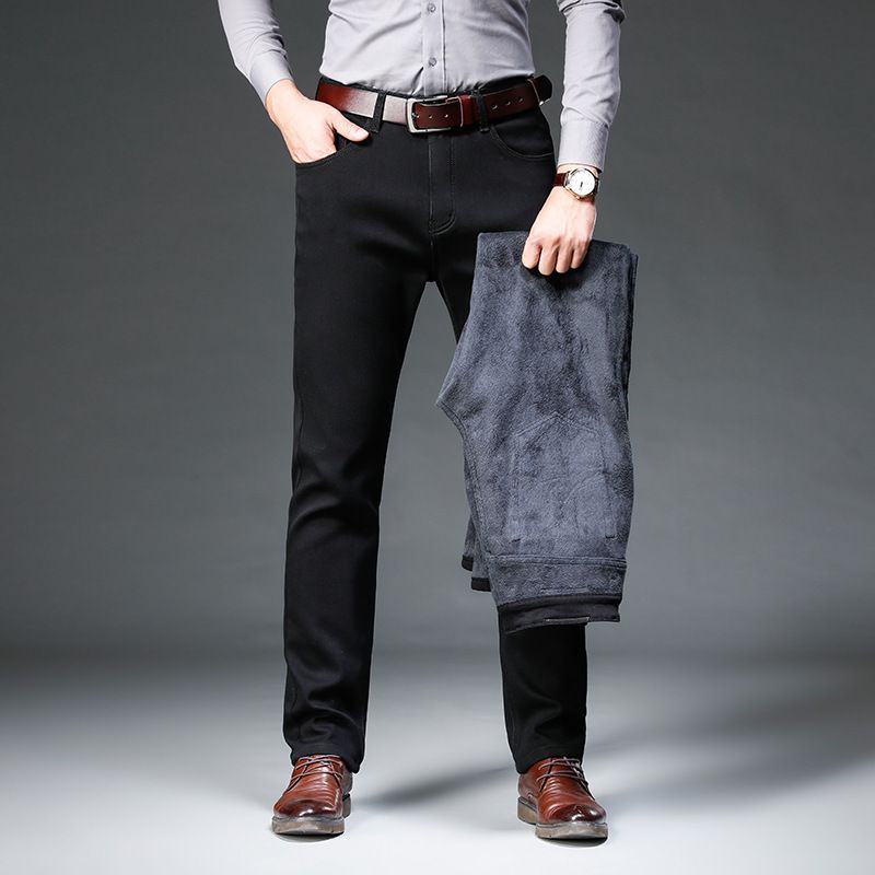 Stretch casual business casual pants Men slim fit straight leg pants Men's quality soft breathable loose men's pants Casual