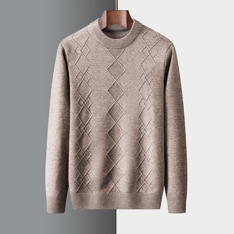 Inner Mongolia Cashmere Men Sweater Knit Cashmere Long Cardigan Casual Cashmere Full Zipper Cardigan  Sweaters