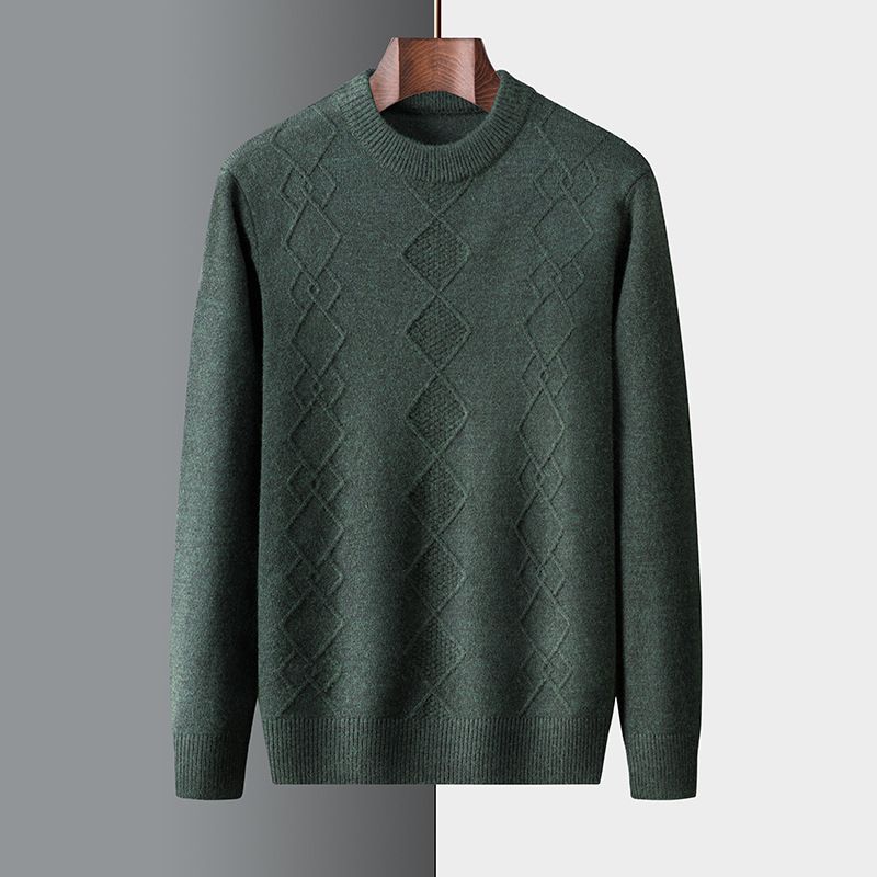 Inner Mongolia Cashmere Men Sweater Knit Cashmere Long Cardigan Casual Cashmere Full Zipper Cardigan  Sweaters