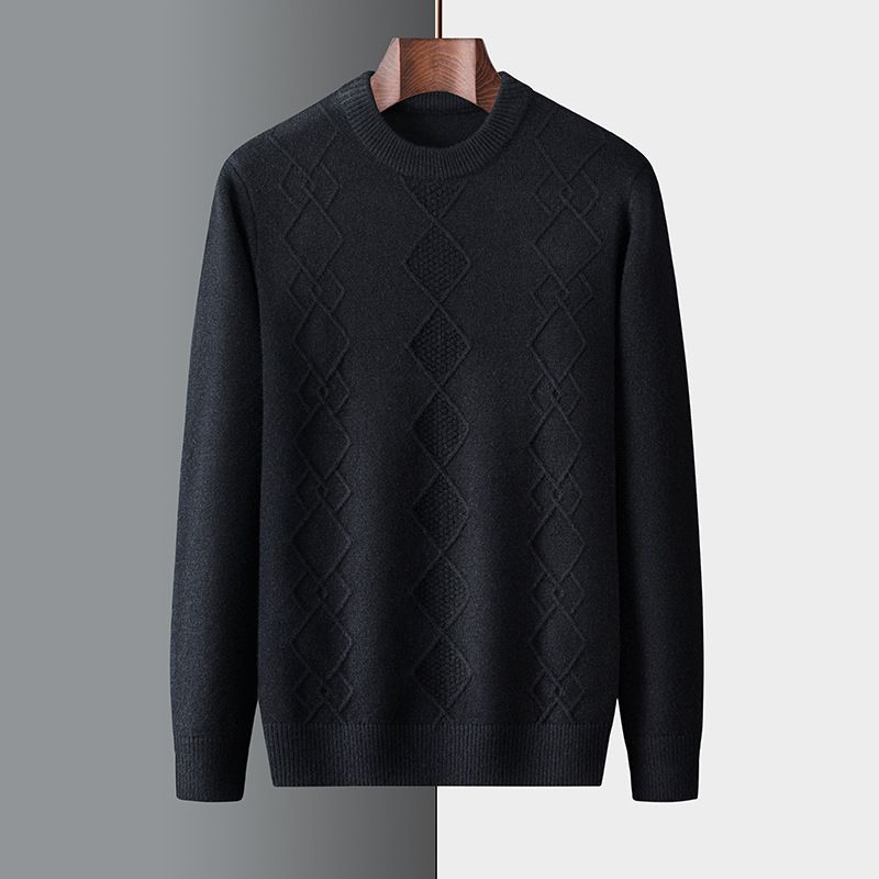 Inner Mongolia Cashmere Men Sweater Knit Cashmere Long Cardigan Casual Cashmere Full Zipper Cardigan  Sweaters