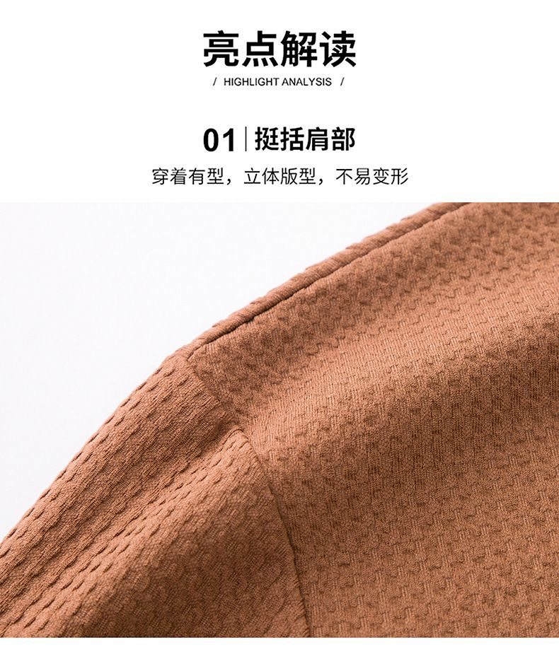 Autumn Men's 100% Polyester Fiber Solid Cotton Texture Puffer Hoodie Pullover Style Long Sleeved Lapel Shirt Loose Fit Spring  Sweaters