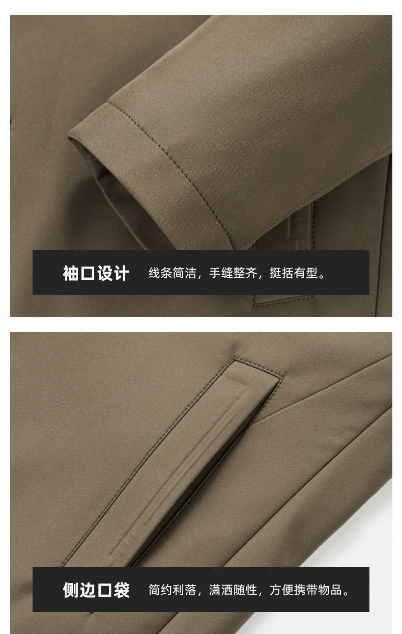 High Quality Luxury Jacket Men Loose Fitting Style Business Suit Work Jacket Men Italy Woven Blank Men'S Jacket Coats Company  Coats