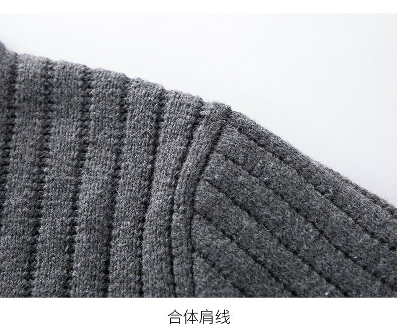 New Arrival Mens Long Sleeve Sweater Custom Solid Color Knit Cardigan Sweaters Man Casual Knitwear Coats