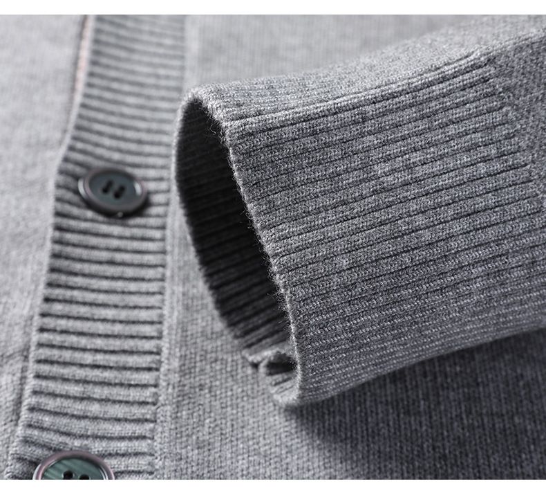 Top Grade New Autumn Winter Brand Fashion Knitted Men Cardigan Sweater Black Korean Casual Coats Jacket Mens Clothing  Coats