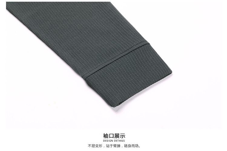 Spring and Autumn New Round Neck Waffle Transparent Pressure Label Craftsmanship Men's T-shirt Long Sleeve Customizable  T-Shirts