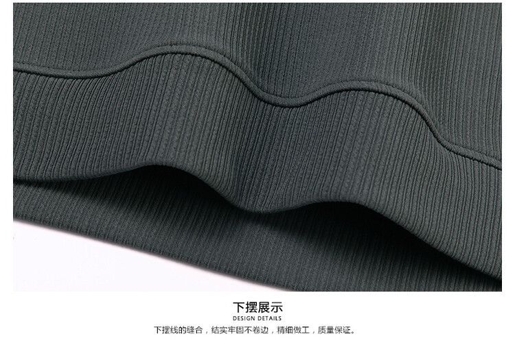 Spring and Autumn New Round Neck Waffle Transparent Pressure Label Craftsmanship Men's T-shirt Long Sleeve Customizable  T-Shirts