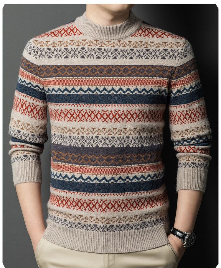 Wholesale Boys' Nylon Pullover Sweater Winter Warm and Thick for 7-10Y Kids Sweaters