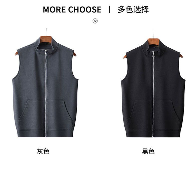 Custom Fashion V-Neck Casual Sleeveless Knitwear Cotton Crop Top Sweater Vest Men Waistcoat