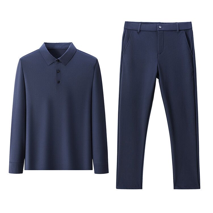 wholesale custom moisture wicking work out outdoor upf50+ quick dry fitting 4way stretch polyester men's tee unisex polo shirts  Two-Piece Outfits