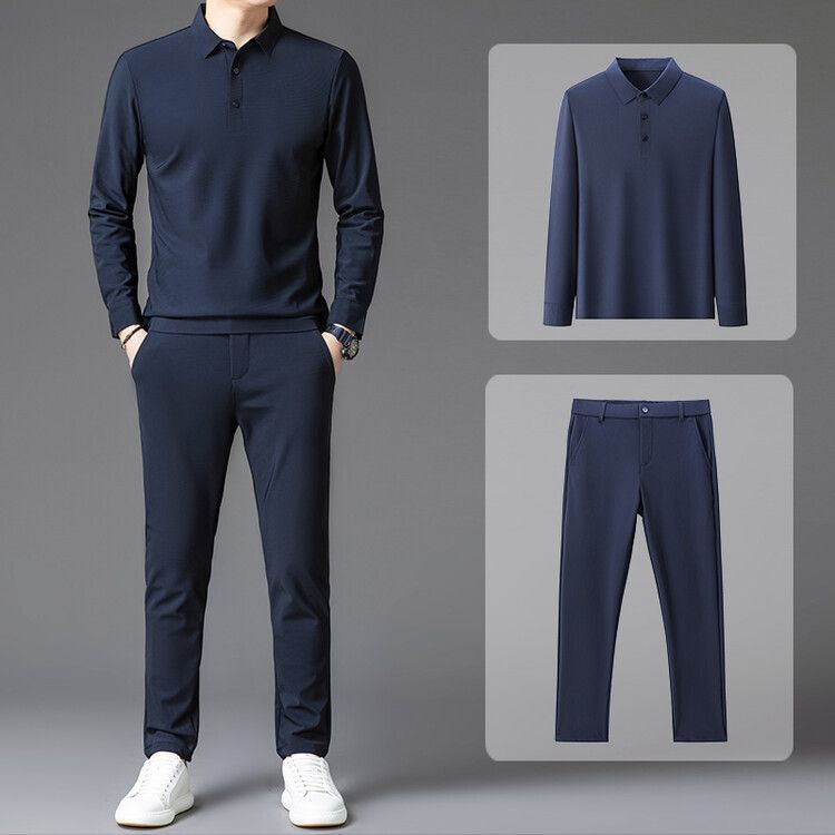 wholesale custom moisture wicking work out outdoor upf50+ quick dry fitting 4way stretch polyester men's tee unisex polo shirts  Two-Piece Outfits