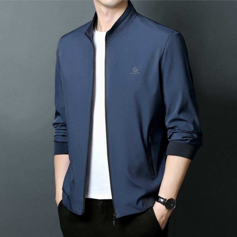 Men's High Quality Customizable Autumn Winter Sports Jacket Business Casual Windbreaker Zipper Closure Trendy Outdoor Rain Wear Coats