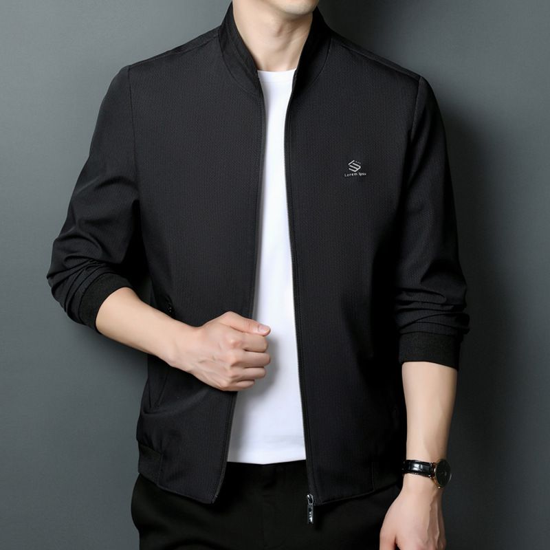 Men's High Quality Customizable Autumn Winter Sports Jacket Business Casual Windbreaker Zipper Closure Trendy Outdoor Rain Wear Coats