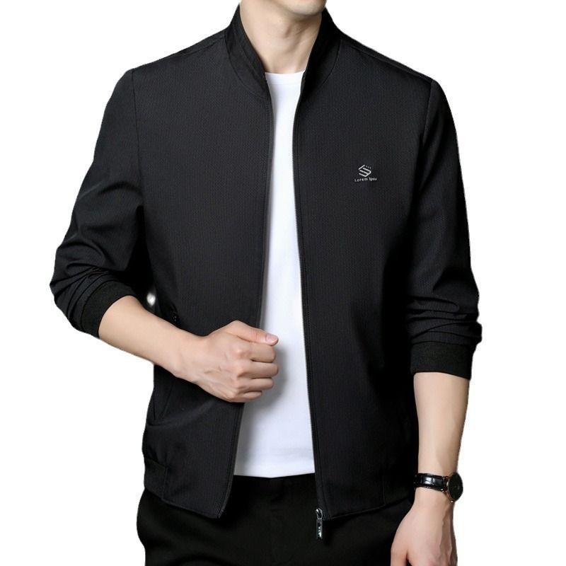 Men's High Quality Customizable Autumn Winter Sports Jacket Business Casual Windbreaker Zipper Closure Trendy Outdoor Rain Wear Coats