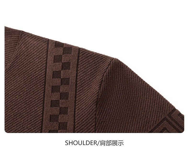 round neck wholesale slim fit knitted sweater long sleeve men winter sweater for men  Sweaters