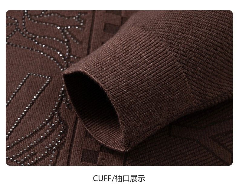 round neck wholesale slim fit knitted sweater long sleeve men winter sweater for men  Sweaters
