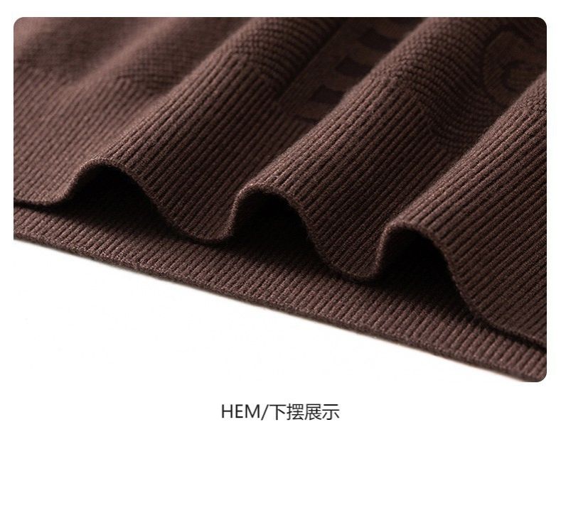 round neck wholesale slim fit knitted sweater long sleeve men winter sweater for men  Sweaters