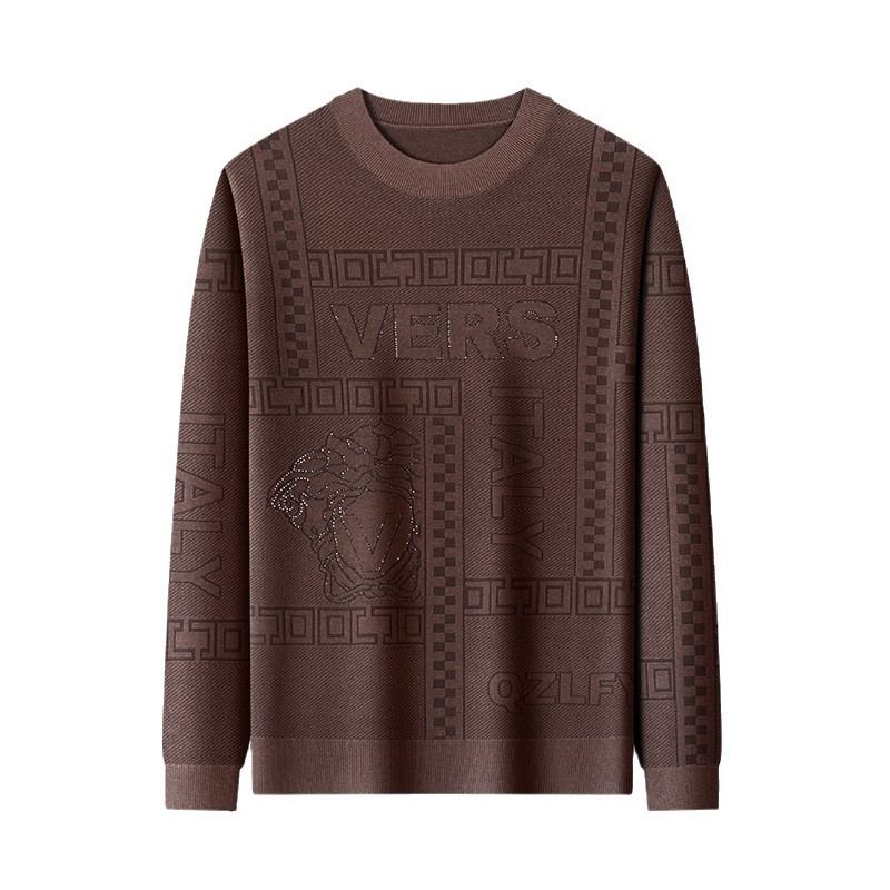 round neck wholesale slim fit knitted sweater long sleeve men winter sweater for men  Sweaters