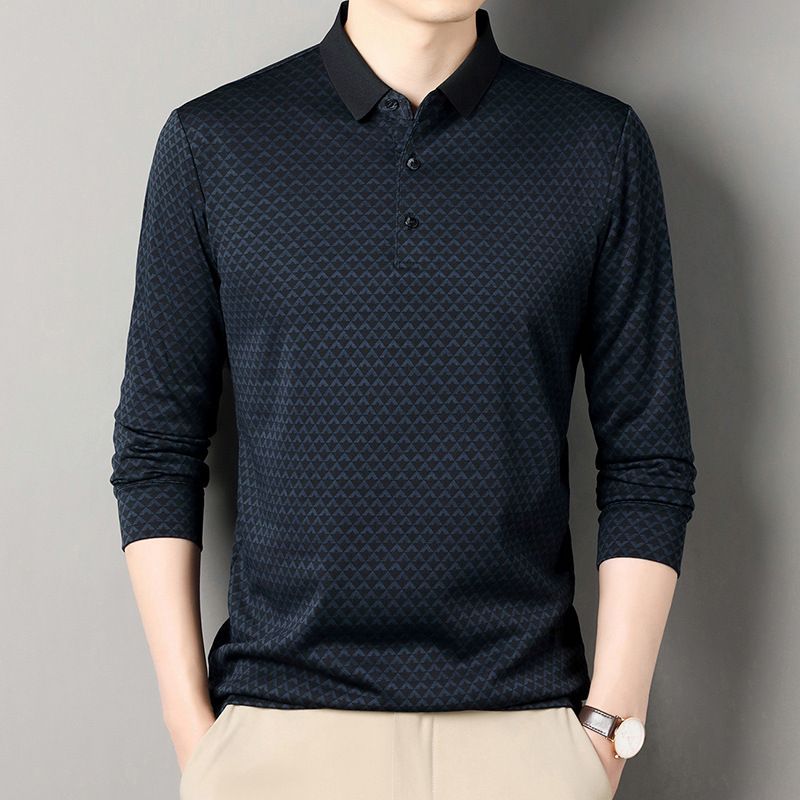European and American fashion men's shirt comfortable and Breathable Going Out Business Casual Men's Shirt T-Shirts