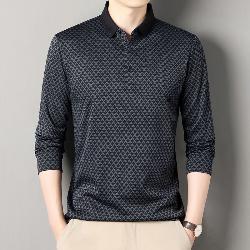 European and American fashion men's shirt comfortable and Breathable Going Out Business Casual Men's Shirt T-Shirts