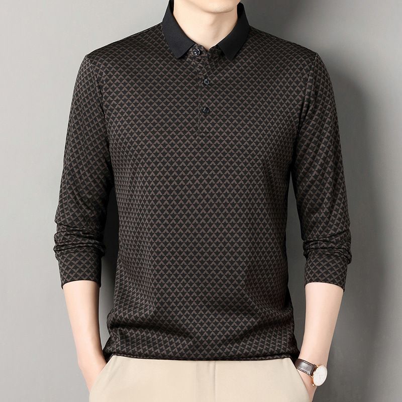 European and American fashion men's shirt comfortable and Breathable Going Out Business Casual Men's Shirt T-Shirts