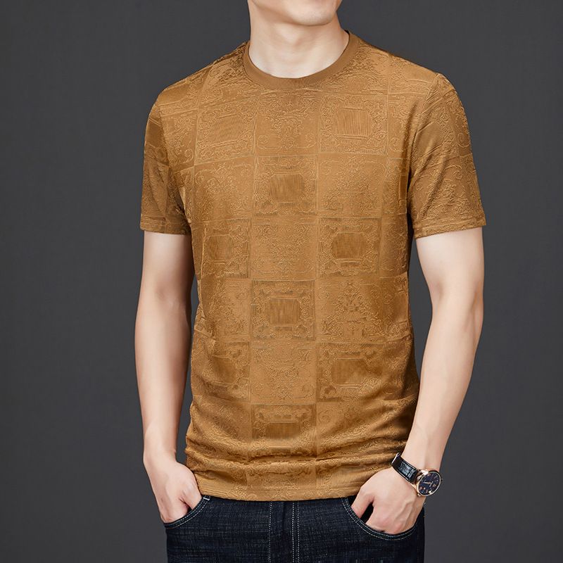 Summer Men Clothing Casual Short Sleeve Quick Dry Lightweight T Shirt