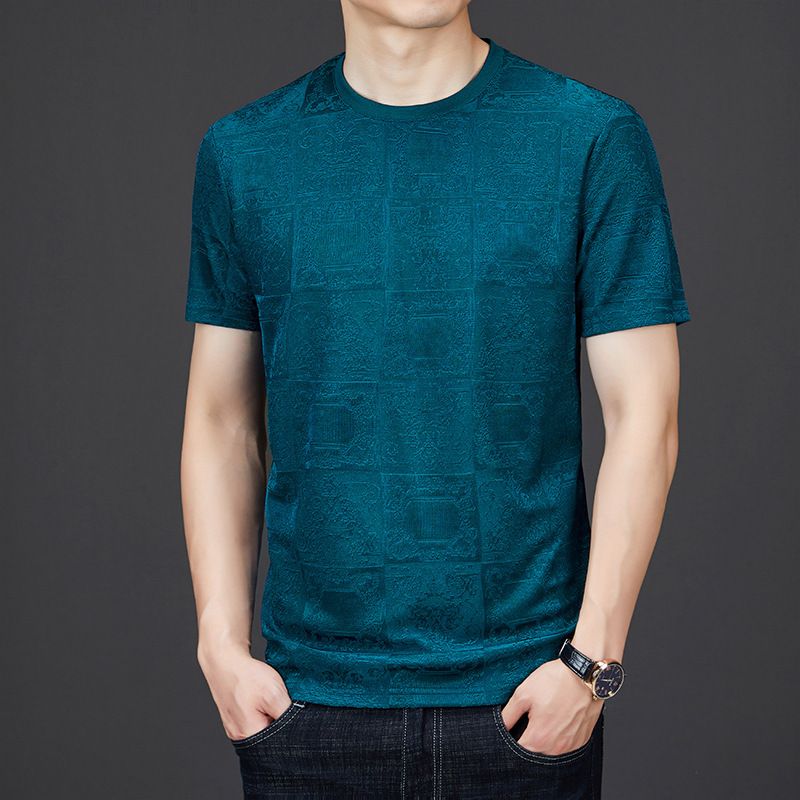 Summer Men Clothing Casual Short Sleeve Quick Dry Lightweight T Shirt