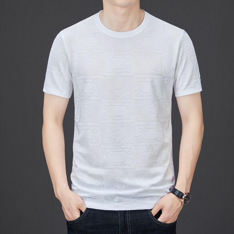 Summer Men Clothing Casual Short Sleeve Quick Dry Lightweight T Shirt