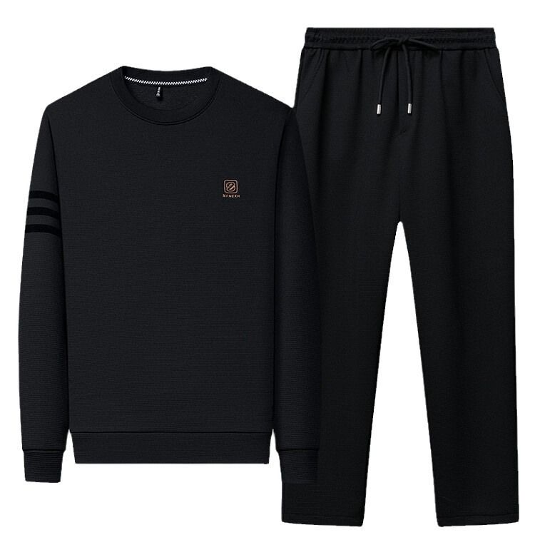 Wholesales high quality plus size 8XL 2 piece sweatsuit set mens casual outdoor jogging sports tracksuit  Two-Piece Outfits
