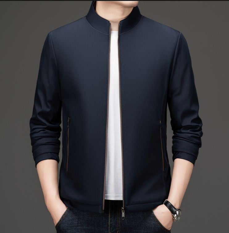 Men's High Quality Customizable Autumn Winter Sports Jacket Business Casual Windbreaker Zipper Closure Trendy Outdoor Rain Wear Coats