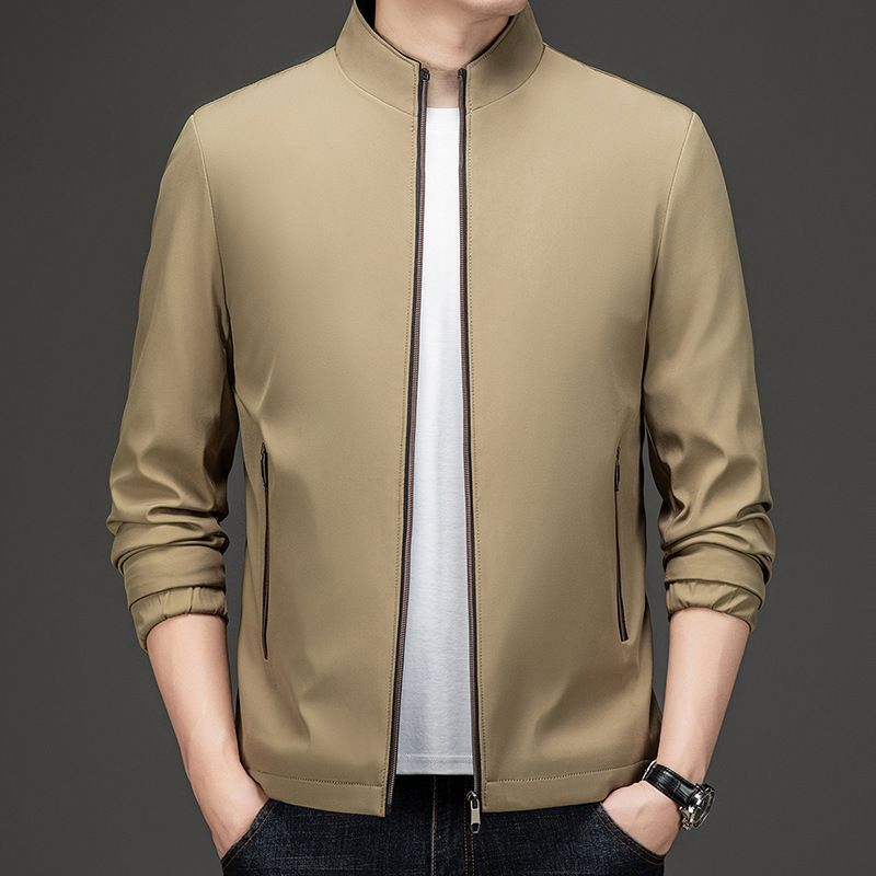 Men's High Quality Customizable Autumn Winter Sports Jacket Business Casual Windbreaker Zipper Closure Trendy Outdoor Rain Wear Coats