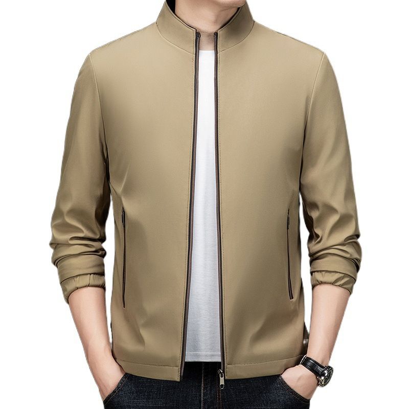 Men's High Quality Customizable Autumn Winter Sports Jacket Business Casual Windbreaker Zipper Closure Trendy Outdoor Rain Wear Coats