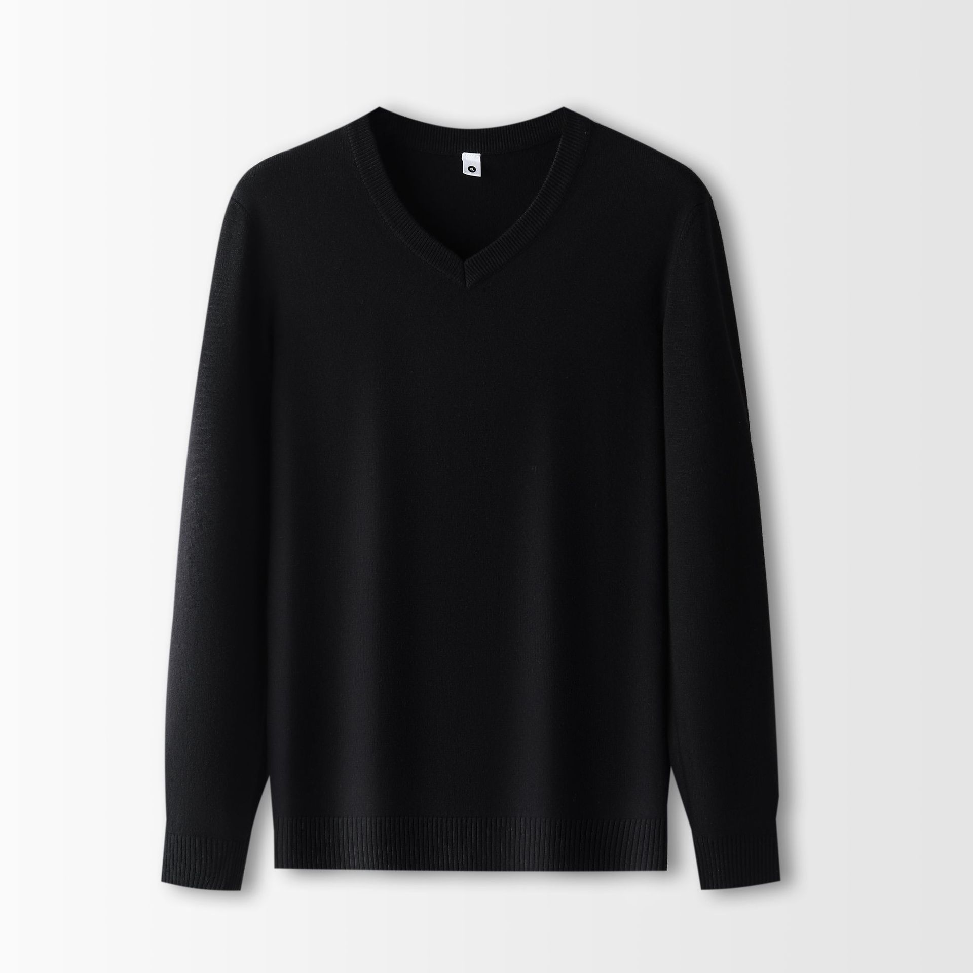 Man Jumper Custom Cashmere Knit Sweaters V Neck Washable 100% Merino Wool Design Men Solid Sweater T-Shirts