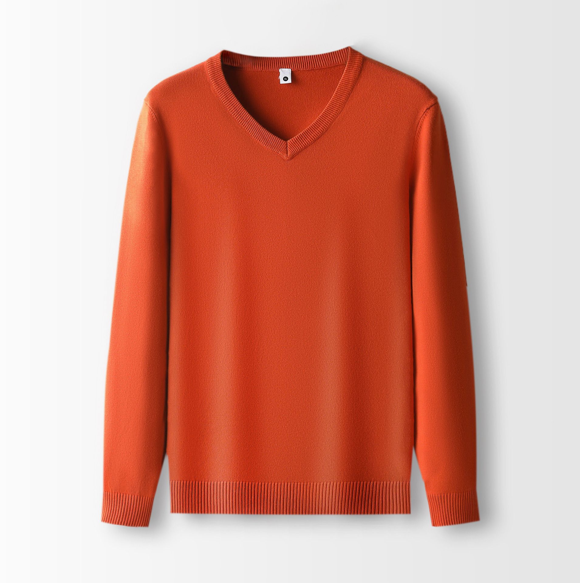 Man Jumper Custom Cashmere Knit Sweaters V Neck Washable 100% Merino Wool Design Men Solid Sweater T-Shirts