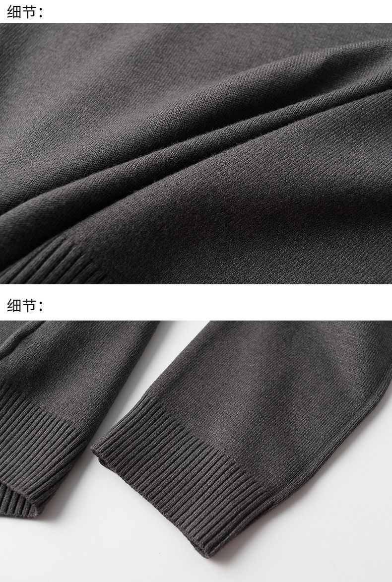 Man Jumper Custom Cashmere Knit Sweaters V Neck Washable 100% Merino Wool Design Men Solid Sweater T-Shirts