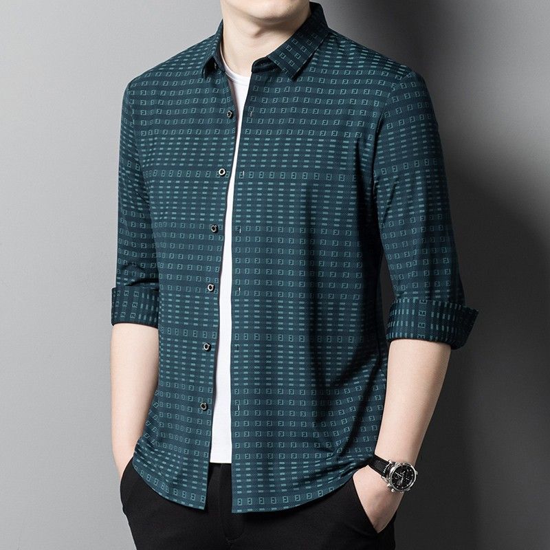 summer  Factory new desig men stripe shirt button cotton shirts men Shirts