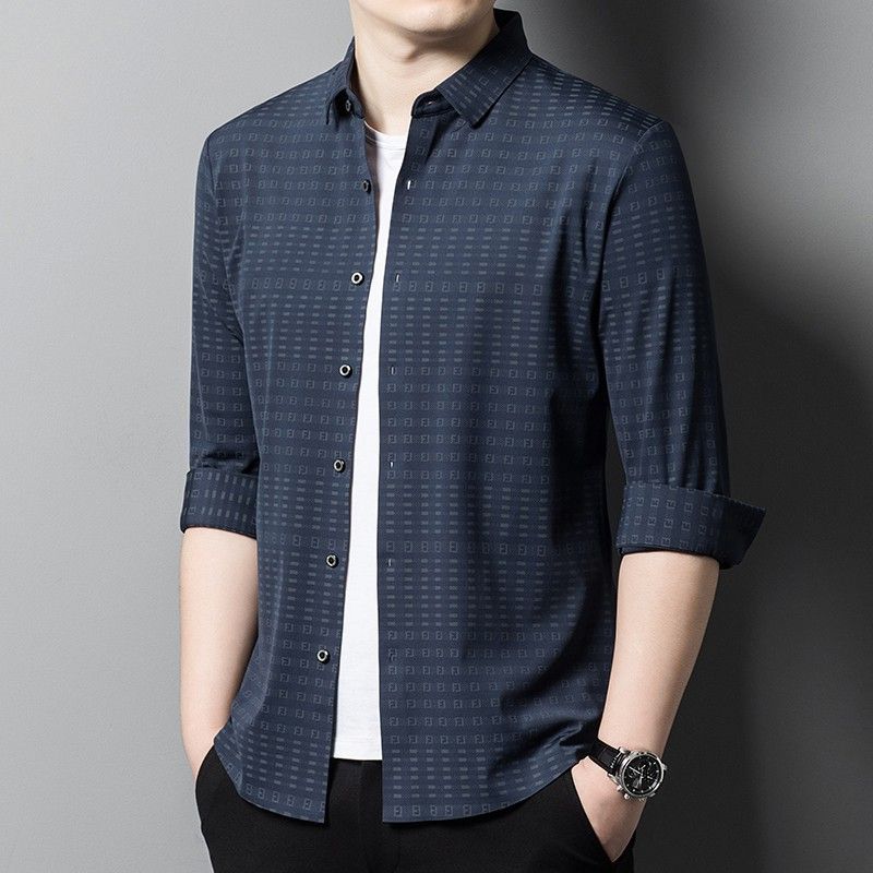 summer  Factory new desig men stripe shirt button cotton shirts men Shirts