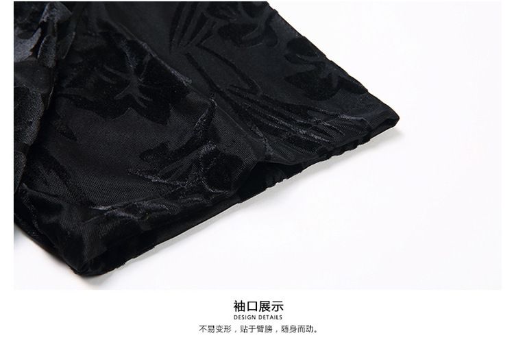 Summer men's bright dragon shirt casual short-sleeved blouse dark shirt wear no-iron Shirts