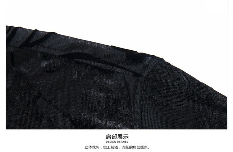 Summer men's bright dragon shirt casual short-sleeved blouse dark shirt wear no-iron Shirts